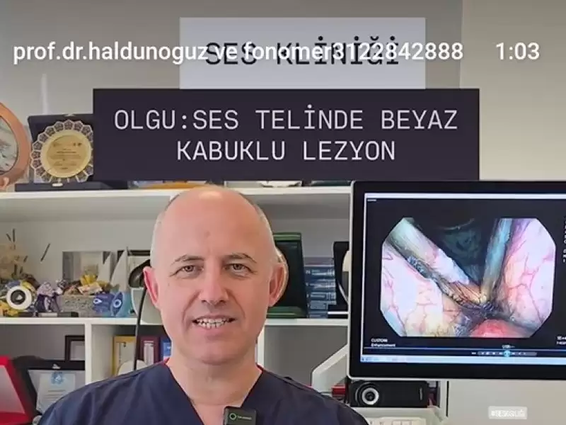 Olgu: Ses Telinde Beyaz Kabuklu Lezyon