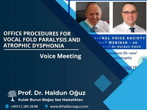 vocal cord,vocal paralysis,vocal cord atrophy,sulcus vocalis,vocal cord paralysis,injection laryngoplasty,office laryngology,presbyphonia,presbylarynx,phoniatrics,laryngology,ear nose throat,otolaryngology,vocal scar,thyroplasty